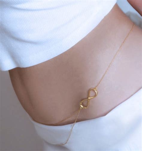 Layered Belly Chain Dainty Waist Chain Gold Belly Chain Etsy