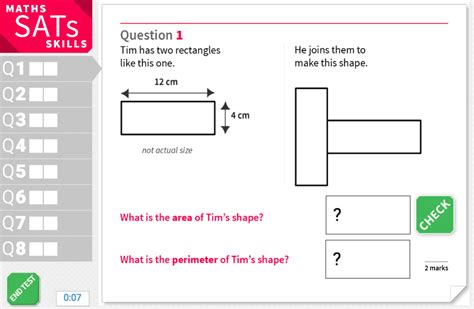 Area And Perimeter Ks2 Maths Sats Reasoning Interactive Exercises Teaching Resources