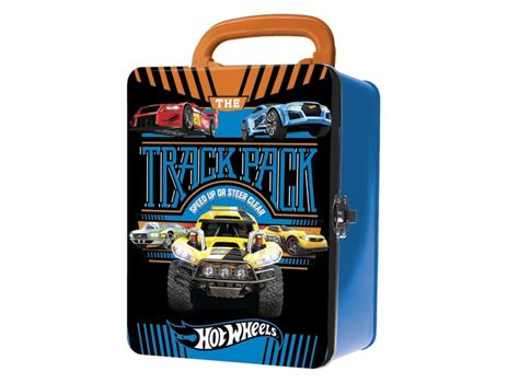 Caja Hot Wheels Portautos Metalica Negro