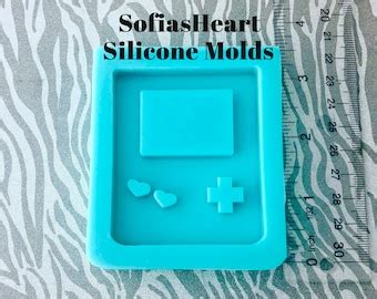 Trading Card Size Gameboy Shaker Silicone Mold Etsy