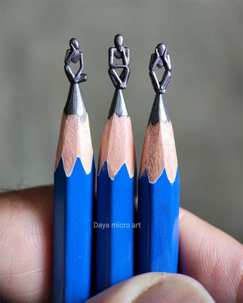 Impressive Pencil Carving Art by Daya Micro Art | themindcircle