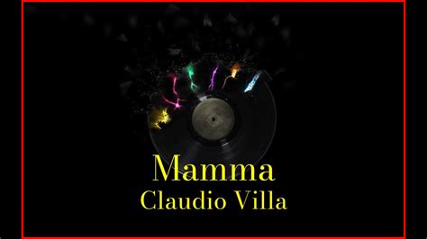 Claudio Villa Mamma Lyrics Karaoke YouTube