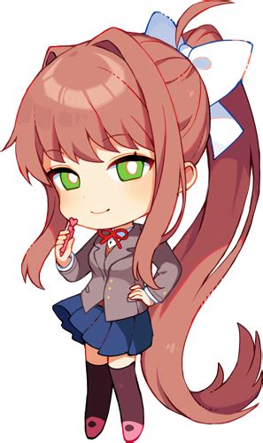 Monika Ddlc Plussprites Doki Doki Literature Club Wiki Fandom