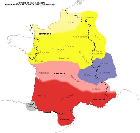 Dialect Map of France by kazumikikuchi on DeviantArt