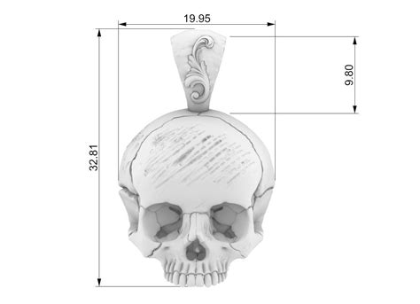 Skull Pendant Jewelry 3d Model 3d Model 3d Printable Cgtrader