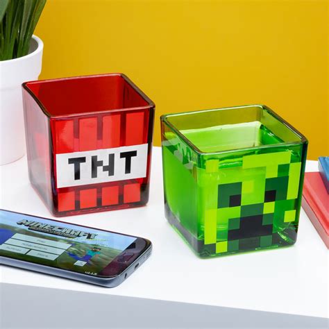 Minecraft Creeper und TNT Gläser 2er Set Elbenwald