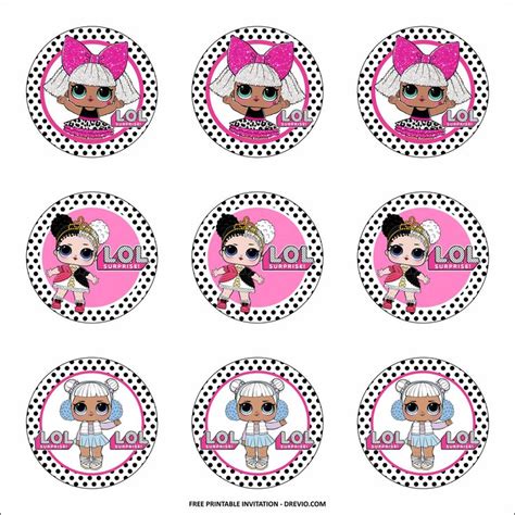 Free Printable Lol Surprise Birthday Party Kits Template Poupées