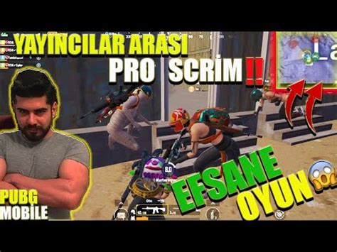 Yayincilar Arasi Turnuva Da Full Rush Pubg Mobile Youtube