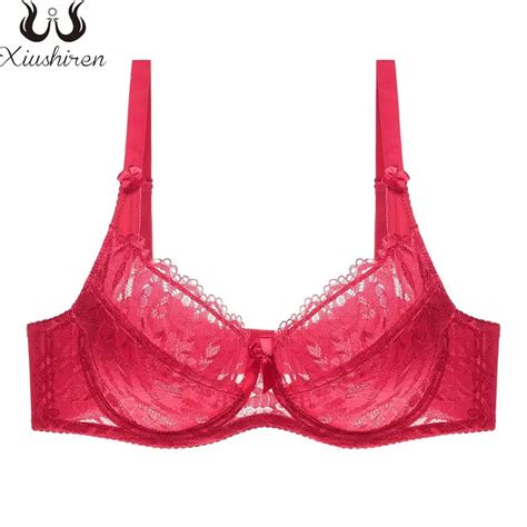 Xiushiren Full Cup Lace Bras For Women Adjusted Straps Underwire Bra