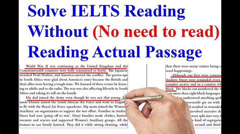 Top Ielts Reading Tricks To Solve Without Reading Passage Youtube