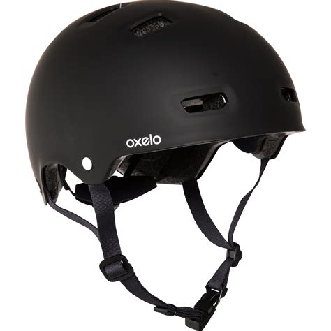 Adjustable Skate Helmet Mf 500 Black Smoked Black Asphalt Blue