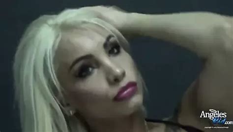 Angeles Cid Jeans And Red Lingerie XHamster