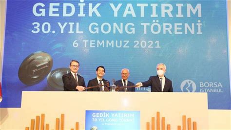 Gedik Yatırım 30 yılını Borsa İstanbul da gong töreni ile kutladı