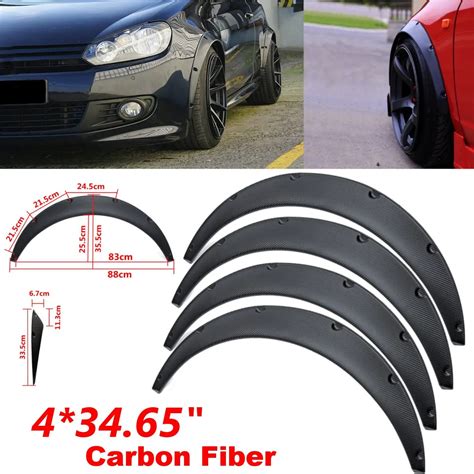 Guardabarros Universal De Fibra De Carbono Para Coche Extensi N De