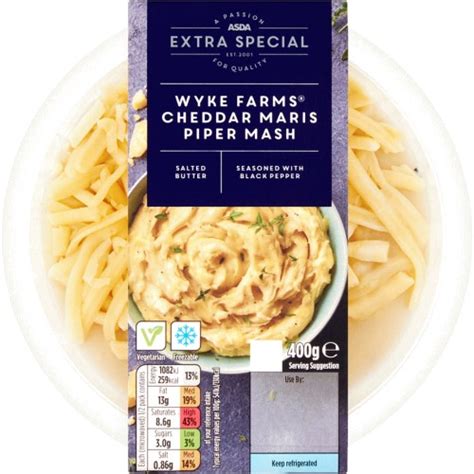 ASDA Extra Special Wyke Farms Cheddar Maris Piper Mash 400g Compare