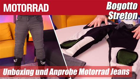 Unboxing Bogotto Streton Motorrad Jeans Youtube