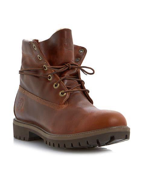 Timberland Leather Heavy Lace Up Boots In Brown For Men Lyst