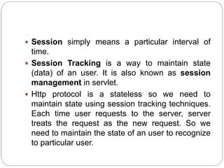 Session Tracking In Servlets Ppt