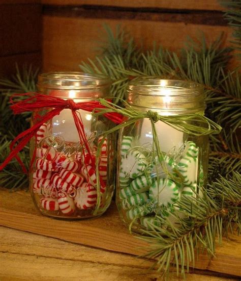 35 idées pour transformer des pots en verre en décorations de Noël