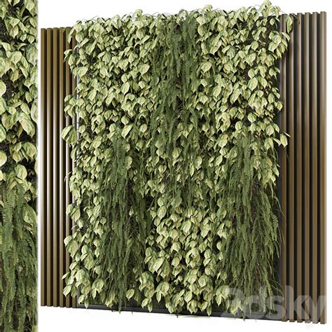 indoor wall vertical garden - Set 1334 - Fitowall - 3D model