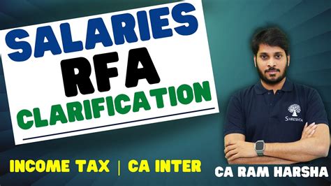 IMP CLARIFICATION ON RFA VALUATION RENT FREE ACCOMMODATION PERQUISITE