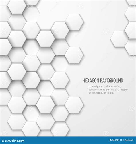 Abstract Vector Background With Hexagon Elements Stock Vector Image