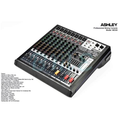 Jual Mixer Ashley 8 Canel Mdx8 Mdx 8 ORIGINAL Shopee Indonesia