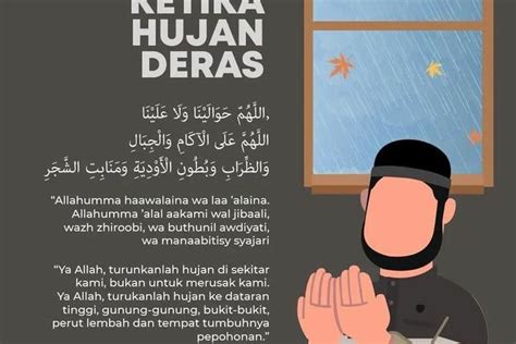 Doa Ketika Hujan Turun Agar Berkah Lengkap Arab Latin Dan Terjemahan