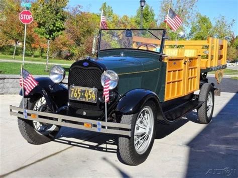 1928 Ford Model Aa Pick Up Stake Body And Dump Bed Beautiful Show