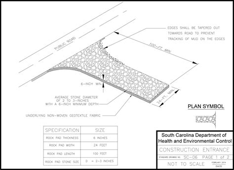 South Carolina Stabilized Construction Entrance Fods Trackout Control