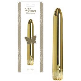 Sex Shop Emprivado Vibrador Classics Dourado Médio