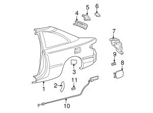 Toyota Solara Quarter Panel Protector Toyota