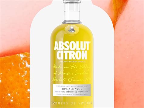 Absolut Citron Lemon Flavoured Swedish Vodka 70 Cl Various Flavours Uk Grocery