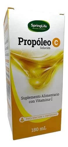 Propoleo C Springlife Suplemento Con Vit C Jarabe 180ml Cuotas Sin