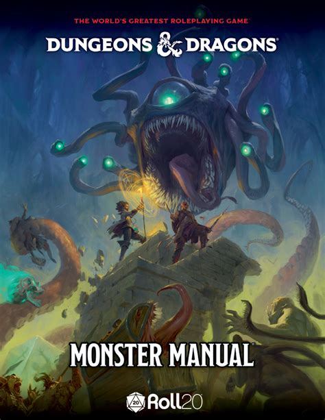 Pre Order D D Monster Manual Roll Wizards Of The Coast D D