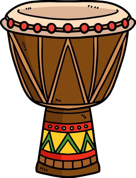 Kwanzaa Djembe Cartoon Colored Clipart 11770216 Vector Art At Vecteezy