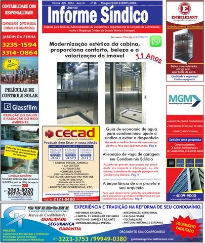 Jornal Informe S Ndico Edi O By Informe Sindico Issuu