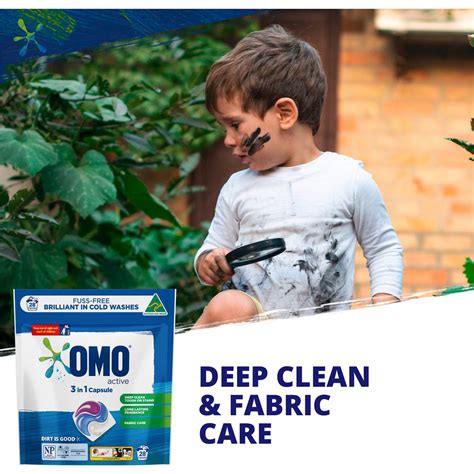 Omo Active Laundry Capsules 3 In 1 28 Pack Woolworths