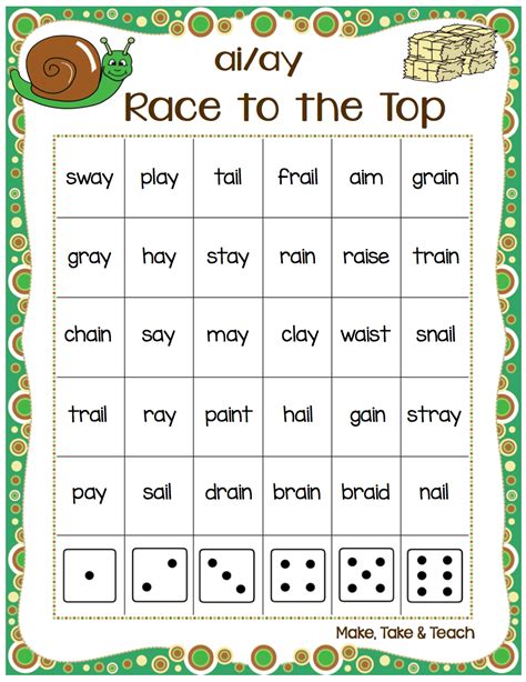 Long Vowel Spelling Word Sort Make Take Teach