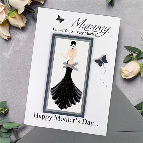 Luxury Mothers Day Cards Personalised Cardspink And Posh