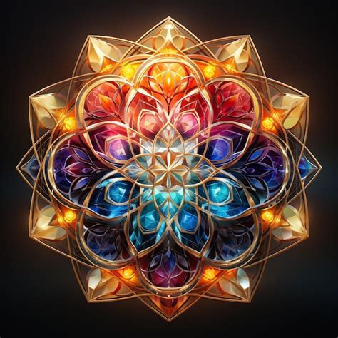 Premium AI Image A Vibrant And Intricate Colorful Mandala A