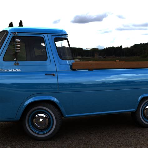 Ford Econoline E100 Pickup 1962 Cgtrader