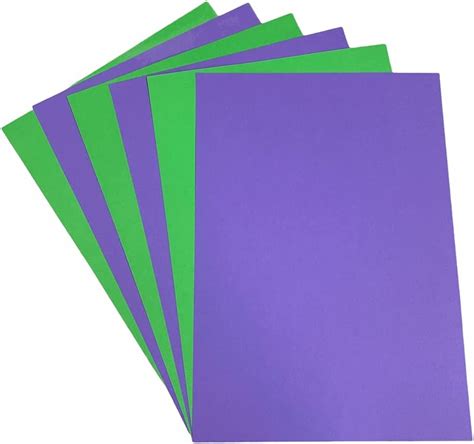 DJP 160 GSM A4 Halloween Coloured Card Purple Green Pack Of 50