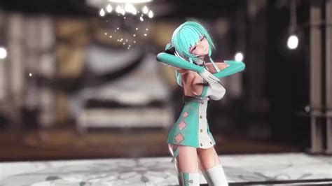 Saint Louis Hentai Undress Dance Azur Lane Wiggle Wiggle Big Boobs Mmd D Clear Blue Hair Color