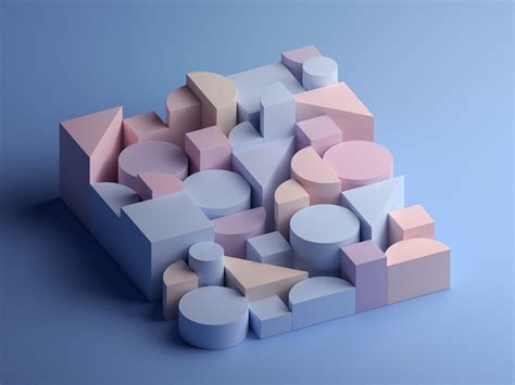 Geometric composition by Aleksei Vasileika on Dribbble