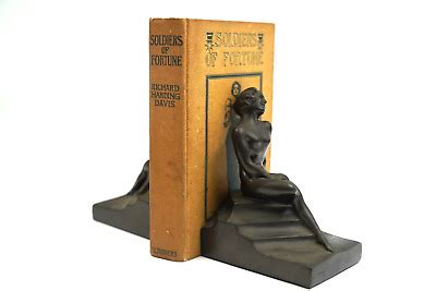 Antique Pair Of Nuart Metal Art Deco S Nude Woman Bookends Ebay