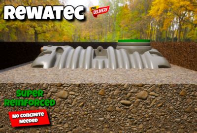 Rewatec Millennium 20 Person Septic Tank Premium Sewage Treatment