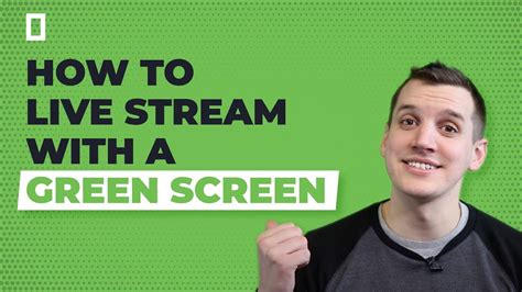 How To Live Stream With A Green Screen Obs Tutorial Youtube