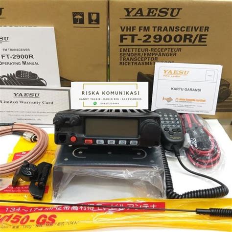 Jual Rig Yaesu Ft R Full Set Radio Rig Yaesu Ft R E Vhf