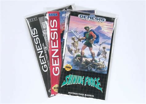 Sega Genesis Manual Bags 100 Pack